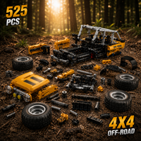 Racing Jeep Building Blocks