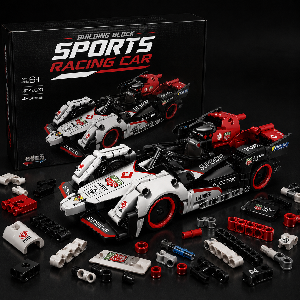 Building Block Racing Car