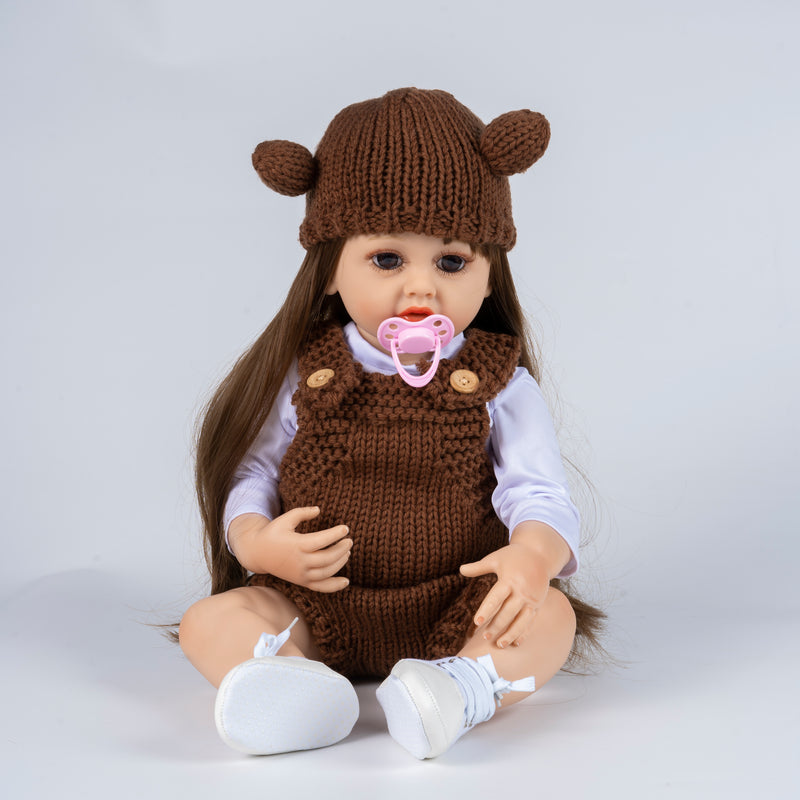 Baby Silicone Doll (Brown Color)